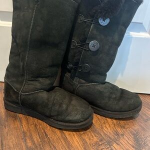 UGG Black Suede Boots